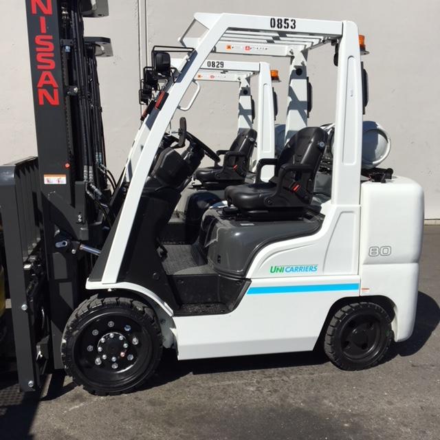 Electric forklift on the Eldorado lot