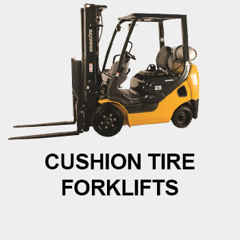 Cushion tire rental forklift