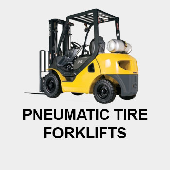 Pneumatic rental forklift